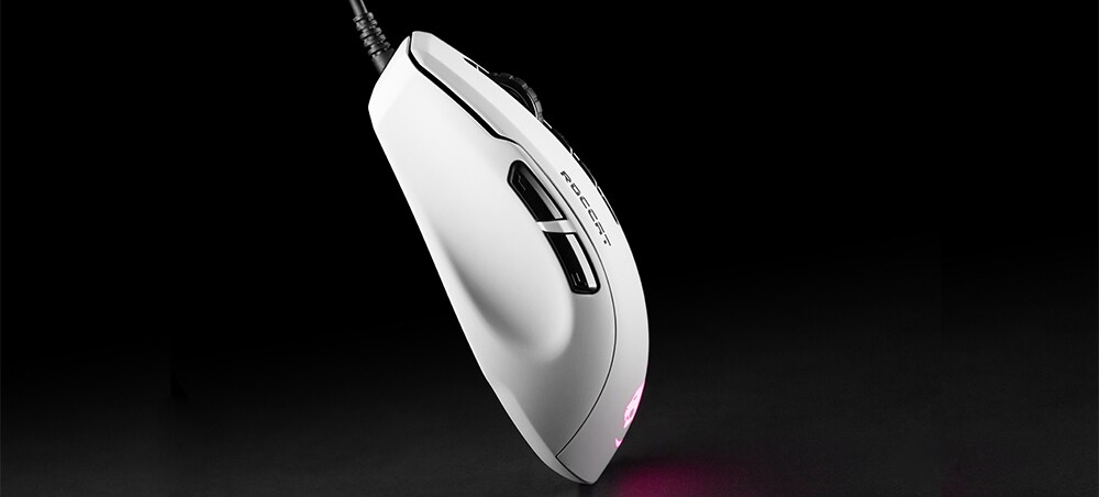 Mouse Gaming Wireless Roccat Kone Pure Ultra Dpi Alb Evomag Ro