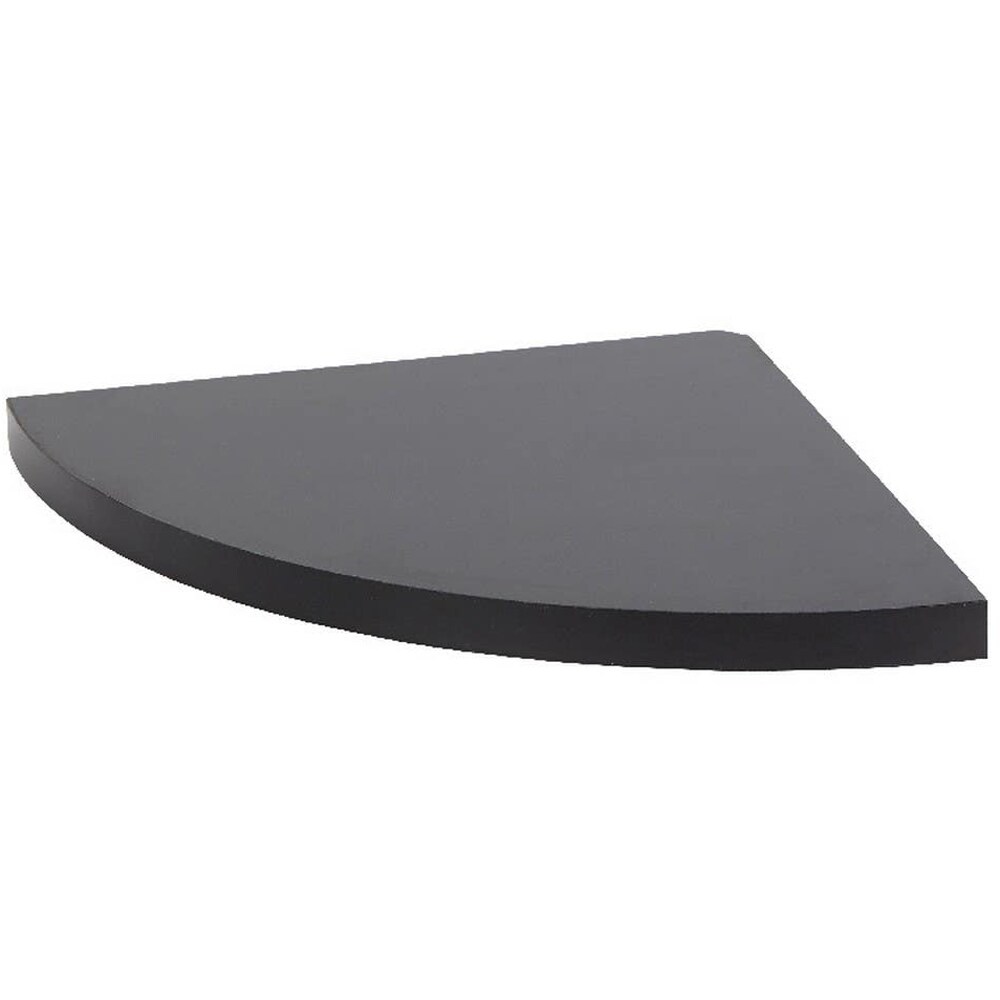 Polita GOODHOME Rigga, melamina, 25 x 25 x 2 cm, negru