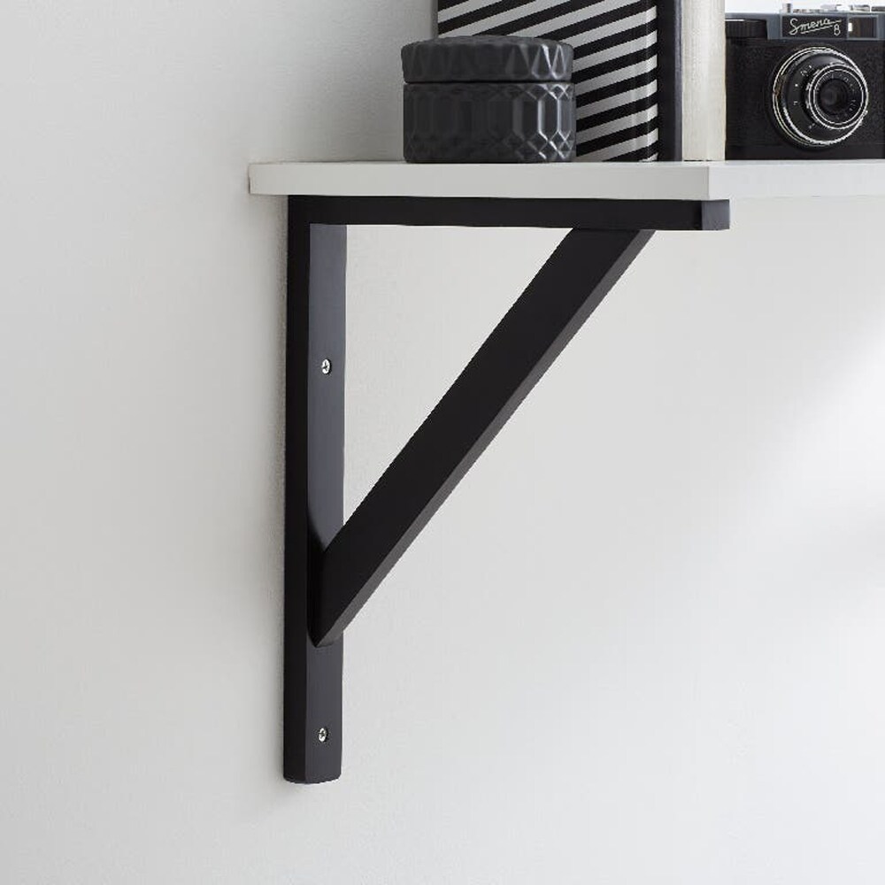 Suport raft GOODHOME Timber, lemn, 20 x 3 x 15 cm, negru