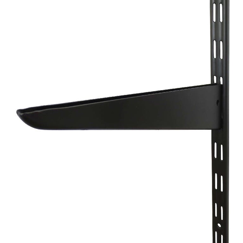 Suport raft FORM Twinny, otel, 18.3 x 10 x 4.2 cm, negru mat