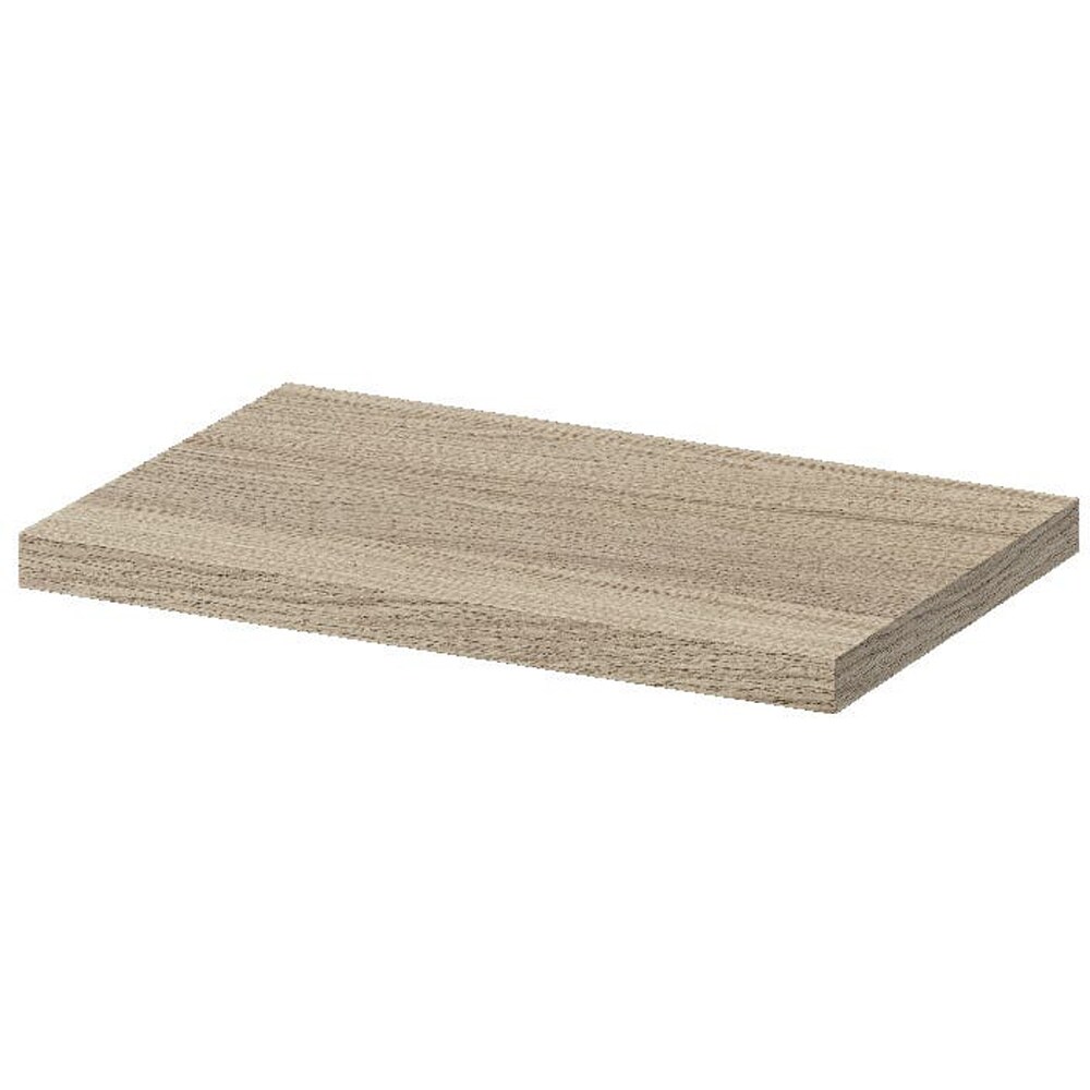 Polita GOODHOME Rigga, melamina, 30 x 19 x 1.8 cm, stejar