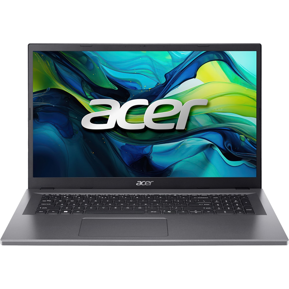 Laptop ACER Aspire Go 17 AG17-31P-352V, Intel Core 3 N355 pana la 3.9GHz, 17.3" Full HD, 16GB, SSD 1TB, Intel Graphics, Free Dos, Steel Gray