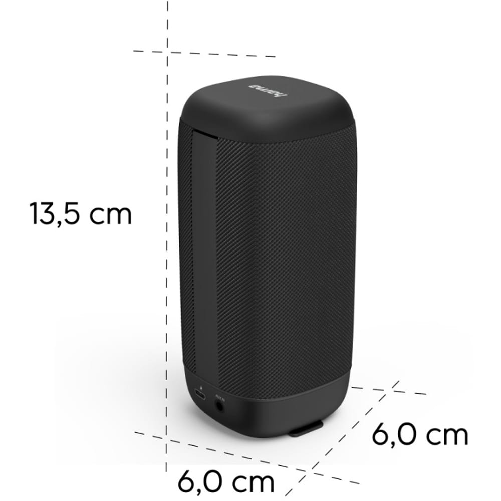 Boxa portabila HAMA Tune X, Bluetooth, 3.5W, negru