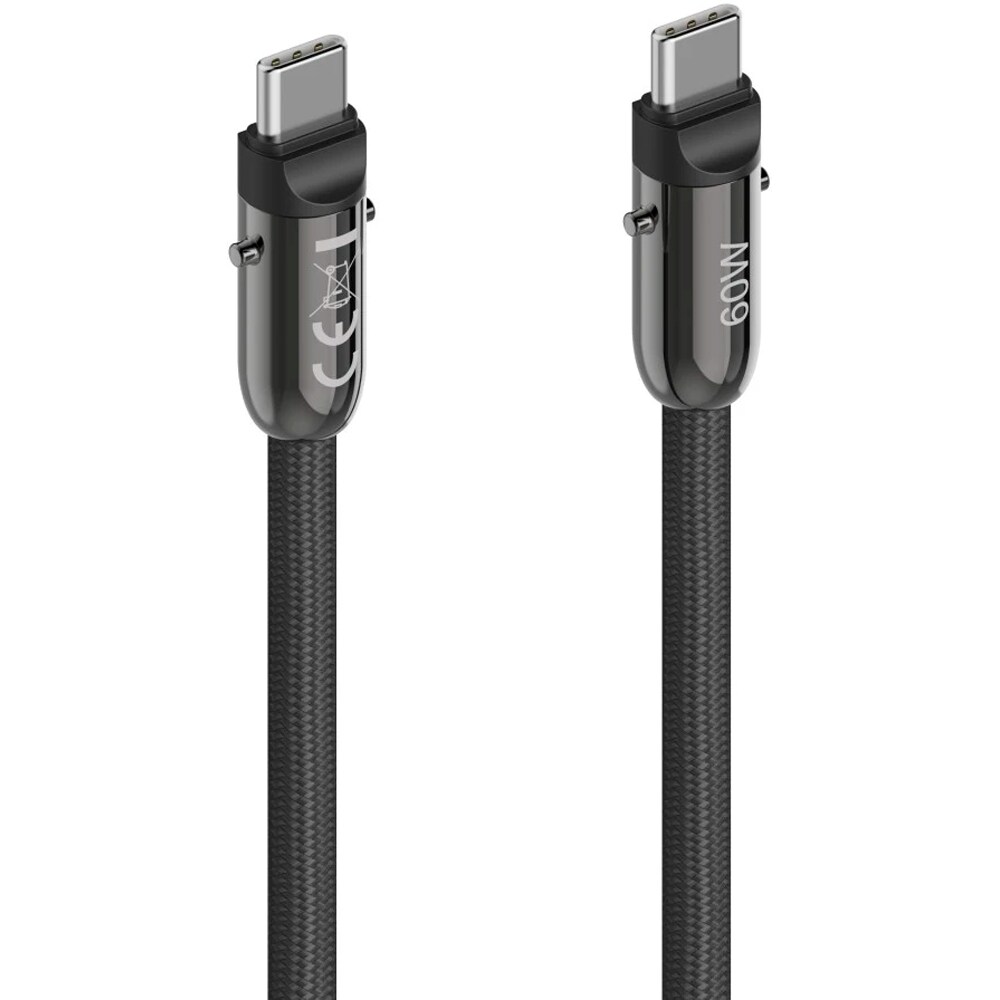 Cablu date HAMA 201751, USB-C - USB-C, 1.2m, negru