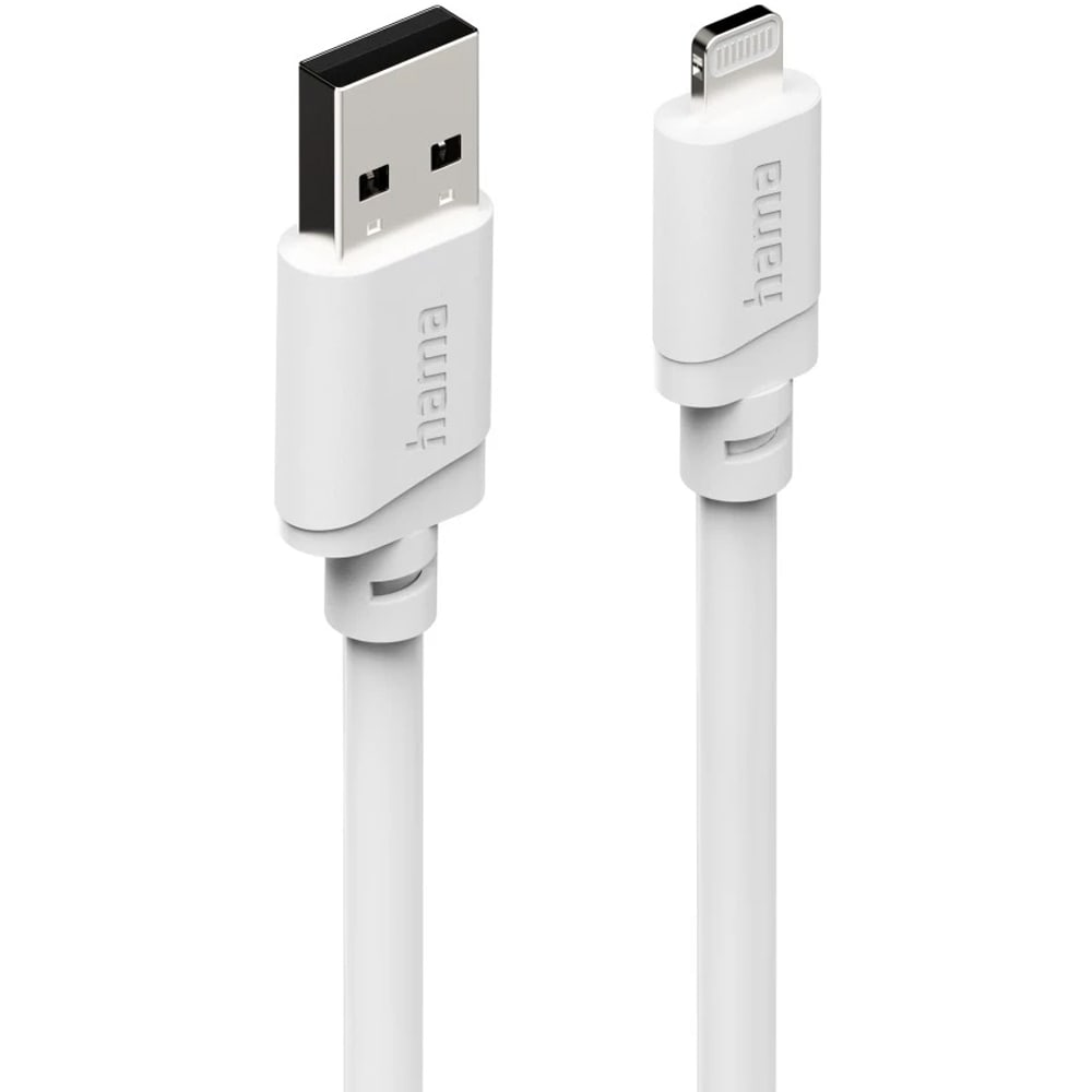 Cablu date HAMA 201802, USB-A - Lightning, 3m, alb