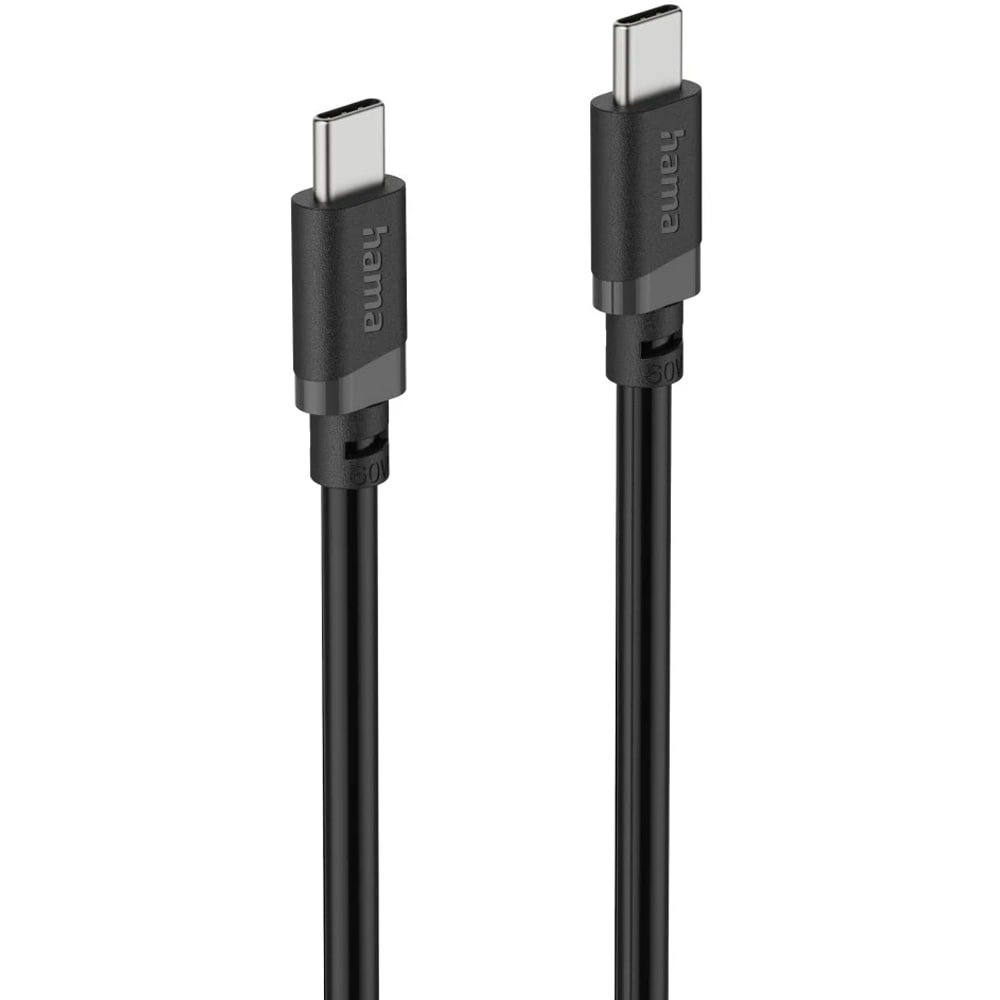 Cablu date HAMA 201806, USB-C - USB-C, 1m, negru