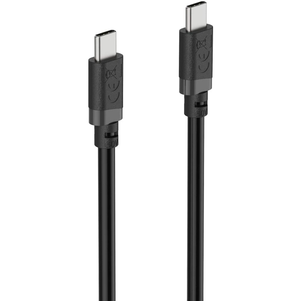 Cablu date HAMA 201806, USB-C - USB-C, 1m, negru