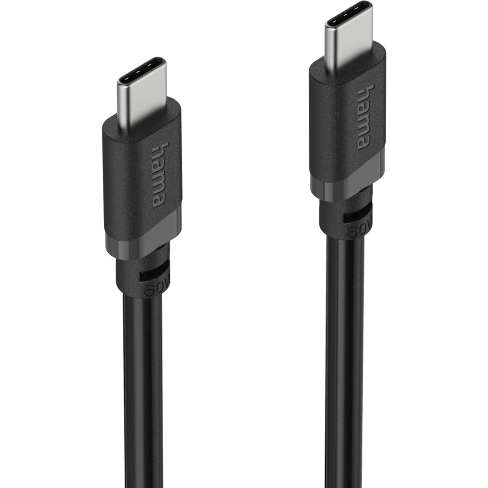 Cablu date HAMA 201806, USB-C - USB-C, 1m, negru