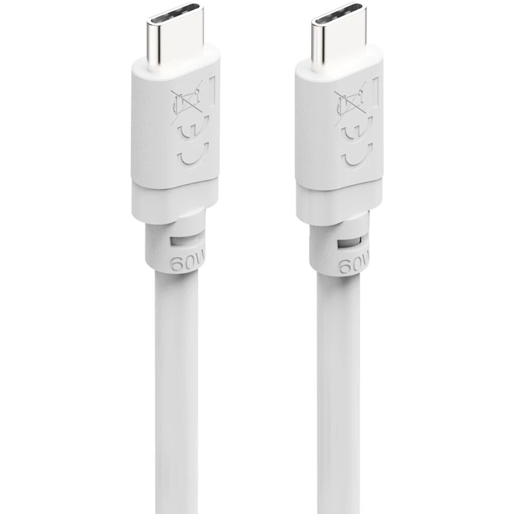 Cablu date HAMA 201807, USB-C - USB-C, 1m, alb