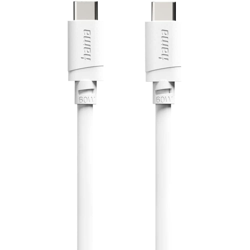 Cablu date HAMA 201809, USB-C - USB-C, 2m, alb
