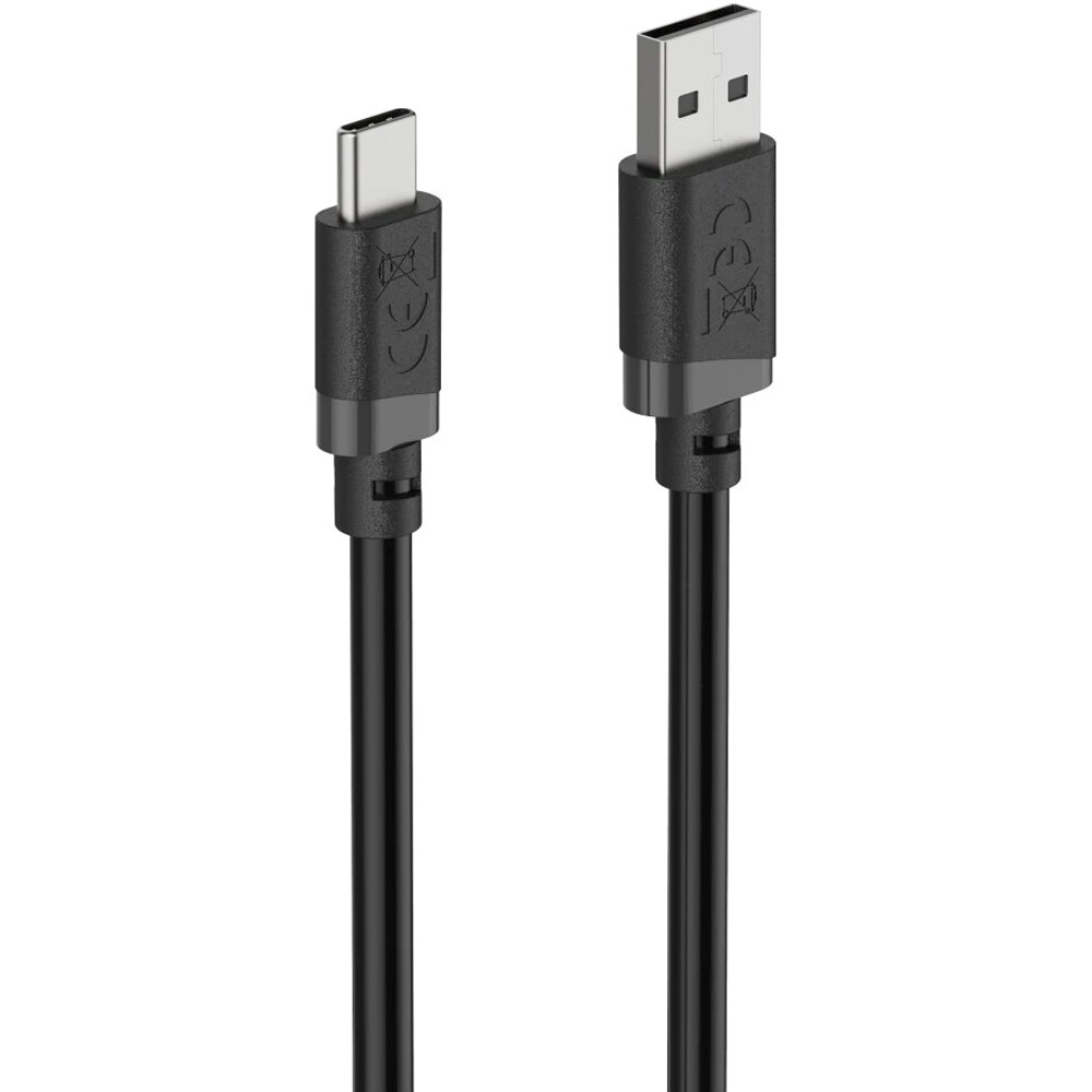 Cablu date HAMA 201818, USB-A - USB-C, 0.5m, negru