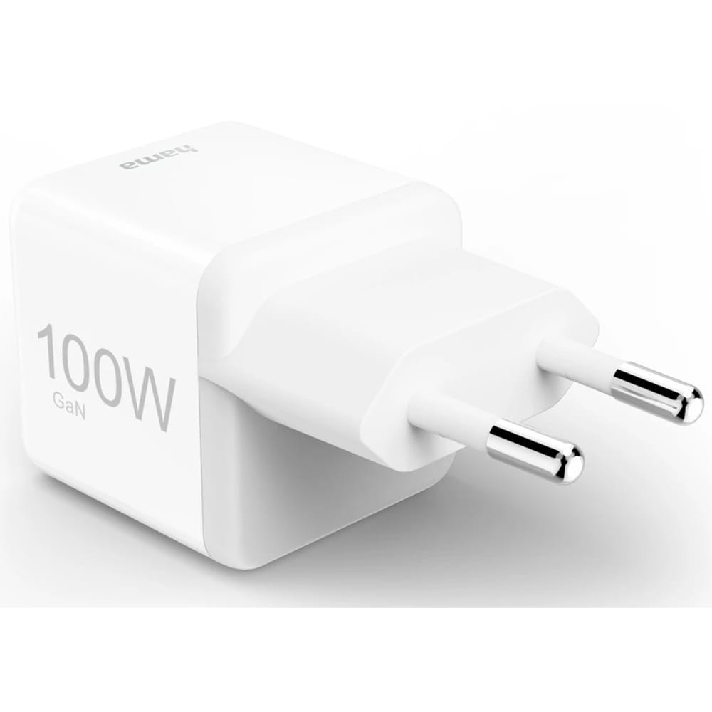 Incarcator retea HAMA 201942, 1x USB-C, Power Delivery (PD), GaN, 100W, alb
