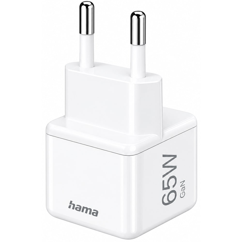 Incarcator retea HAMA 201943, 1x USB-C, Power Delivery (PD), GaN, 65W, alb