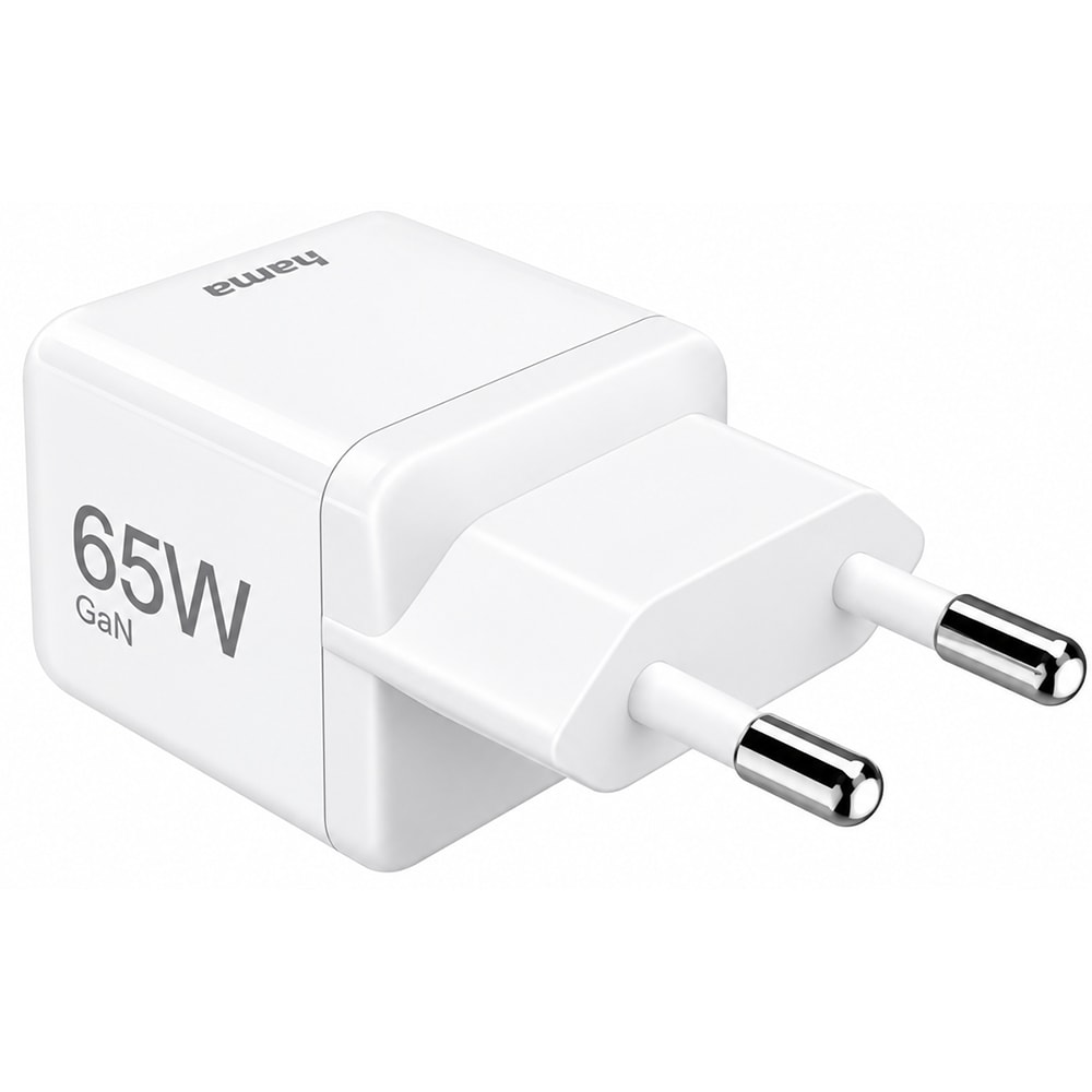 Incarcator retea HAMA 201943, 1x USB-C, Power Delivery (PD), GaN, 65W, alb