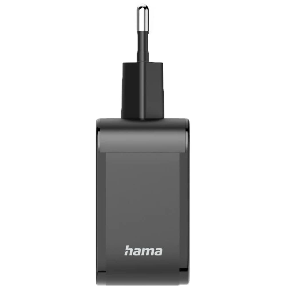 Incarcator retea HAMA 201961, 1x USB-A, 2x USB-C, Power Delivery (PD), 65W, negru