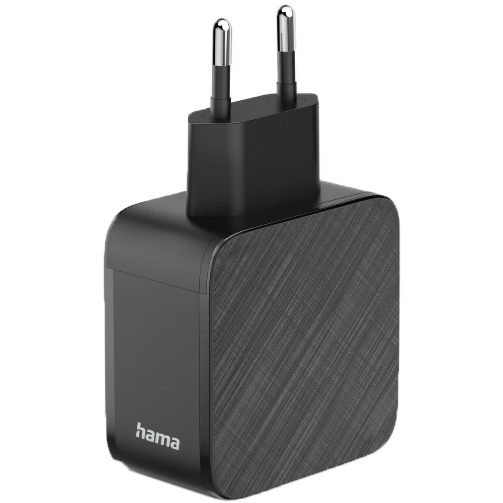 Incarcator retea HAMA 201961, 1x USB-A, 2x USB-C, Power Delivery (PD), 65W, negru