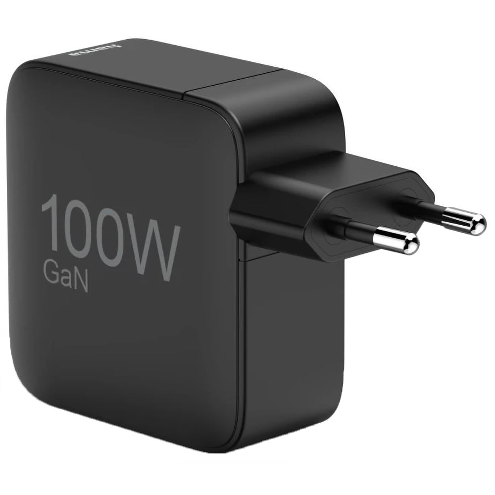 Incarcator retea HAMA 201962, 1x USB-A, 2x USB-C, Power Delivery (PD), GaN, 100W, negru
