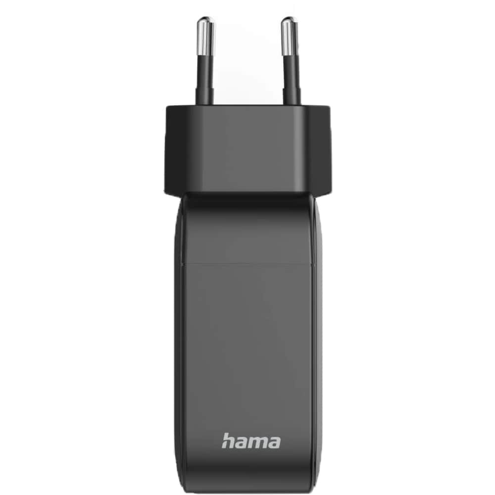 Incarcator retea HAMA 201962, 1x USB-A, 2x USB-C, Power Delivery (PD), GaN, 100W, negru