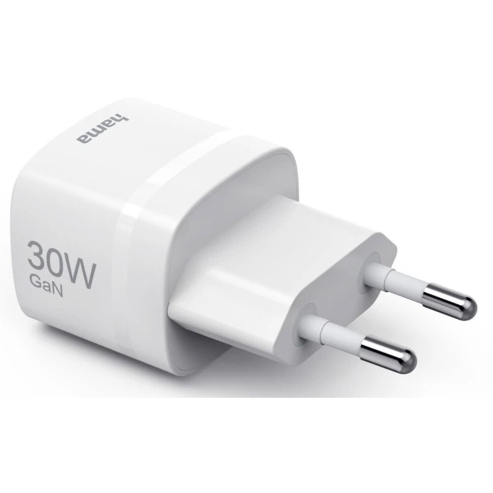 Incarcator retea HAMA 201964, 1x USB-C, Power Delivery (PD), GaN, 30W, alb