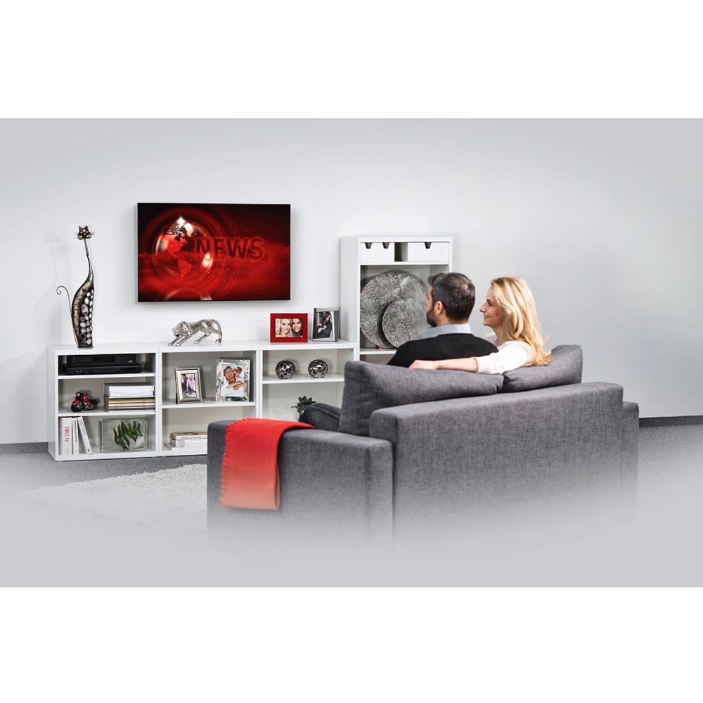 Suport TV perete HAMA 220813, fix, 32-75", 40kg, negru