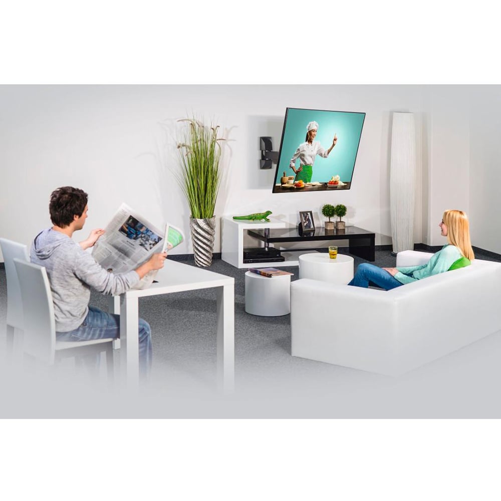 Suport TV perete HAMA 220821, reglabil, 19-48", 20kg, negru