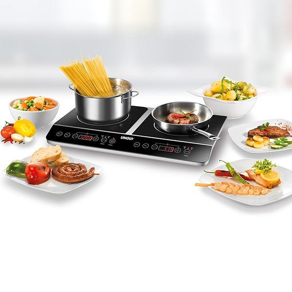 Plita dubla cu inductie UNOLD U58175, 3500W, negru