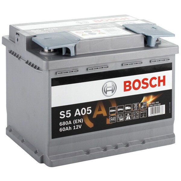Baterie auto Start-stop AGM BOSCH S5 A05, 12V, 60Ah, 680A