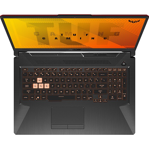 Laptop Gaming ASUS TUF A17 FX706II-AU038, AMD Ryzen 5 4600H pana la 4.0GHz,17.3" Full HD, 8GB, SSD 512GB, NVIDIA GeForce GTX 1650Ti 4GB, Free DOS, negru