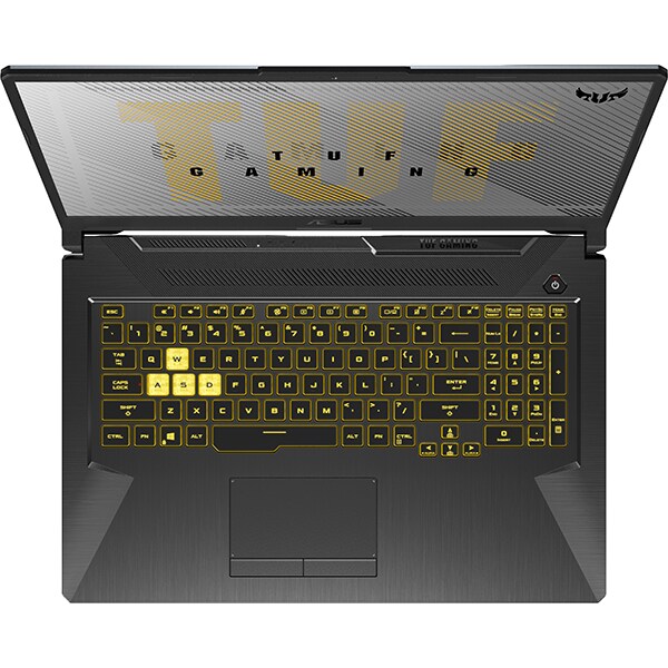 Laptop Gaming ASUS TUF A17 FA706IU-H7045, AMD Ryzen 7 4800H pana la 4.2GHz, 17.3" Full HD, 16GB, SSD 512GB, NVIDIA GeForce GTX 1660Ti 6GB, Free DOS, gri inchis