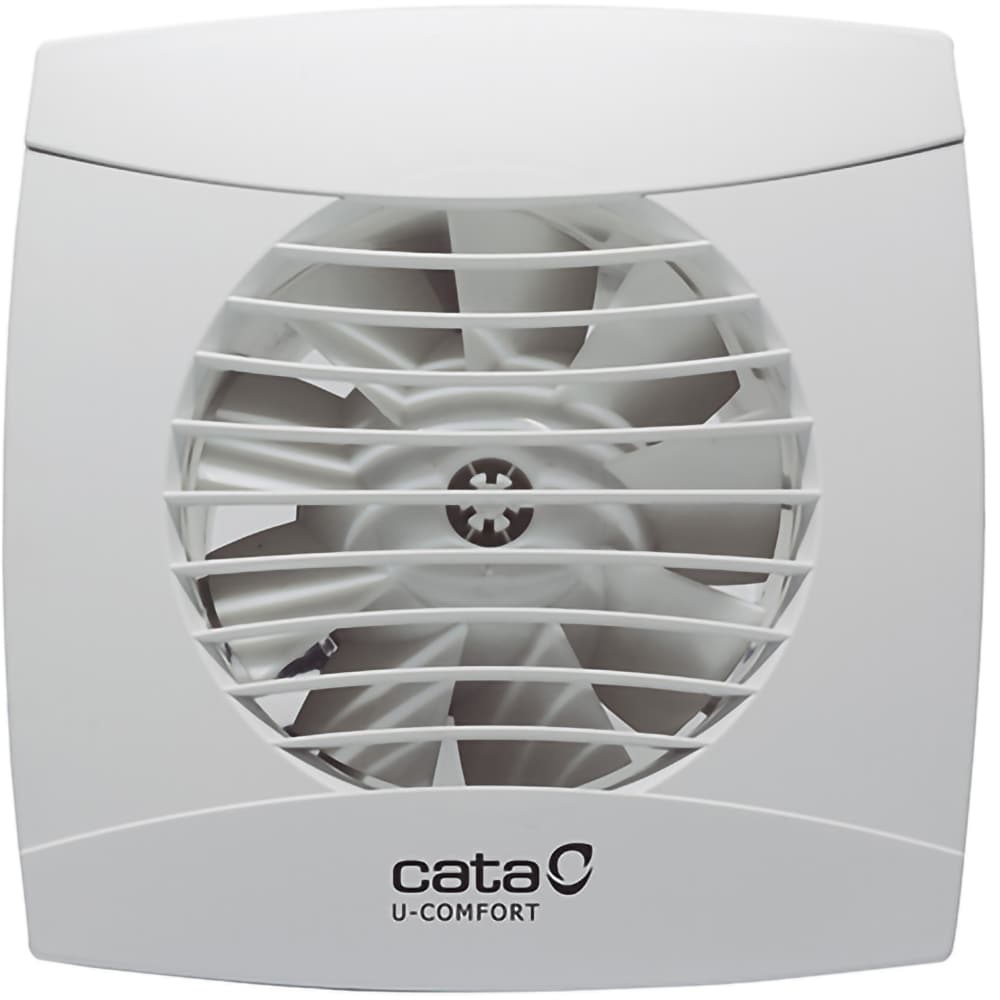 Ventilator baie cu timer CATA UC-10, 8 W, 98 mm, clapeta antiretur, alb