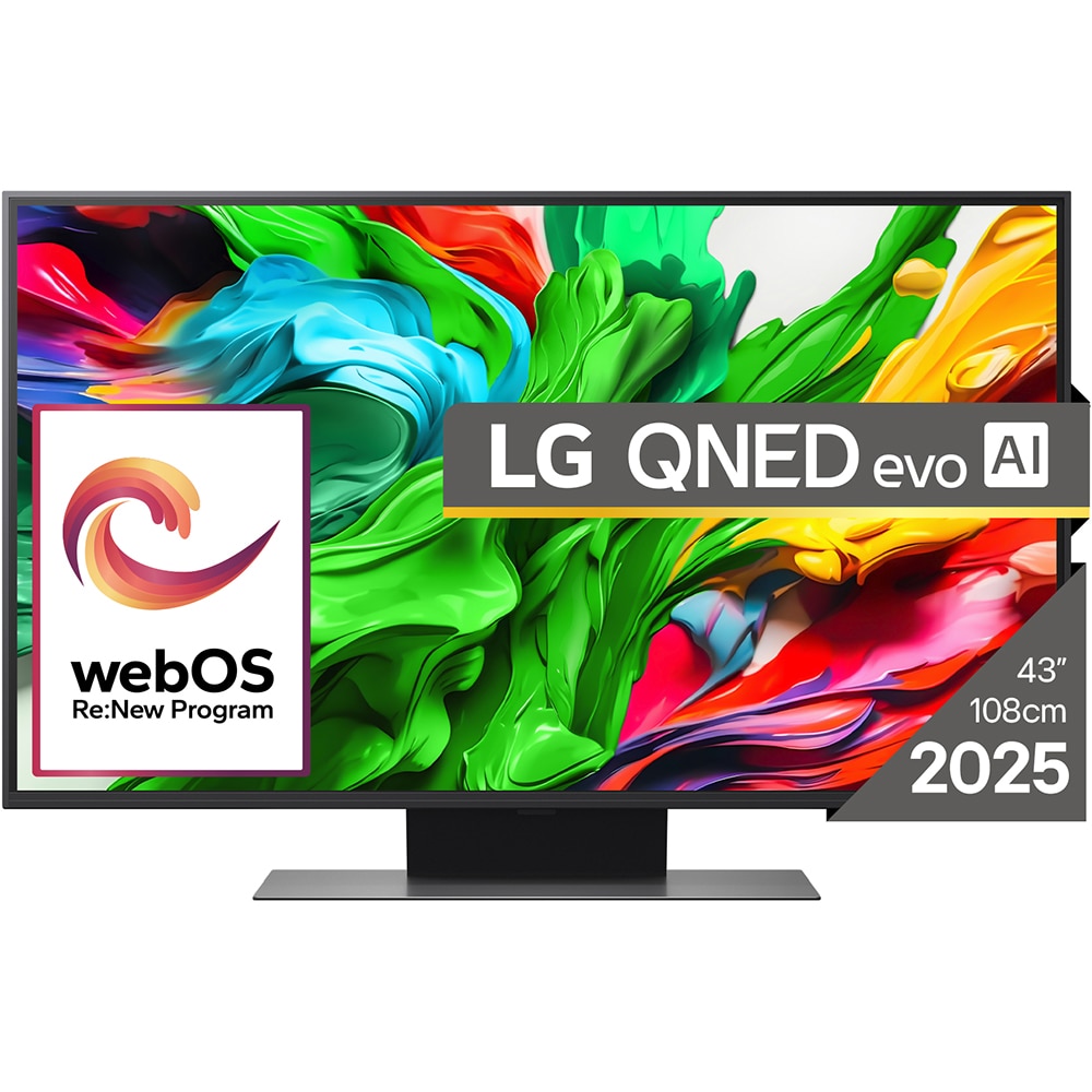 Televizor QNED Evo MiniLED Smart LG 43QNED86A3C, Ultra HD 4K, HDR, 108cm