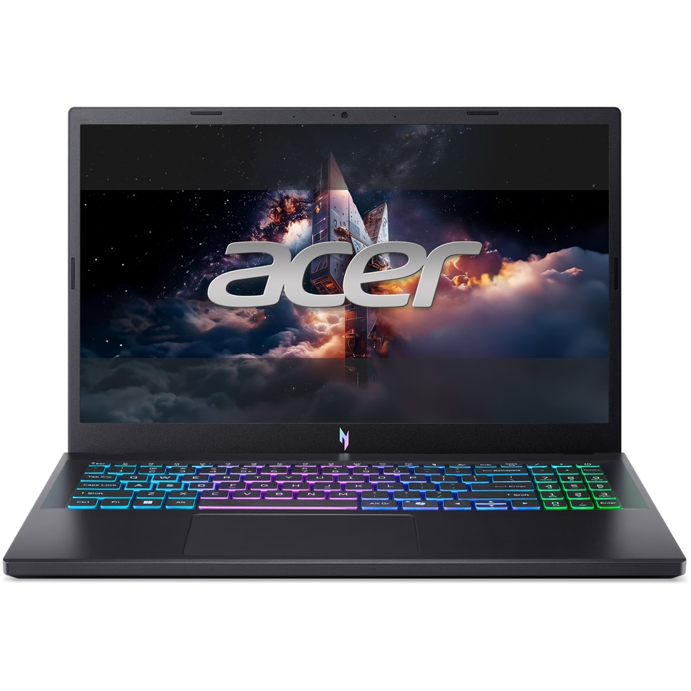 Laptop Gaming ACER Nitro V 15 ANV15-A31-R4AC, AMD Ryzen 5 150 pana la 4.55GHz, 15.6" FHD, 16GB, SSD 512GB, NVIDIA GeForce RTX 5050 8GB, Free DOS, negru