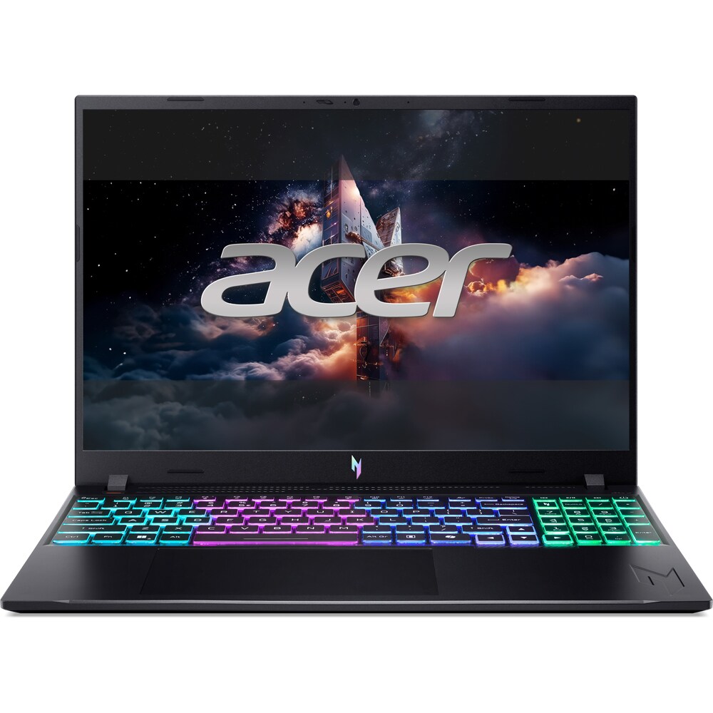Laptop Gaming ACER Nitro V 16 ANV16-I31-54C9, Intel Core 5 210H pana la 4.8GHz, 16" WUXGA, 16GB, SSD 512GB, NVIDIA GeForce RTX 5050 8GB, Free DOS, Obsidian Black