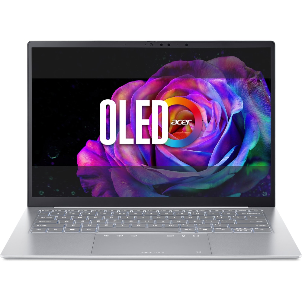 Laptop ACER Swift Edge 14 AI OLED SFE14-I51-75CS, Intel Core Ultra 7 355 pana la 4.7GHz, 14" 2.8K, 16GB, SSD 512GB, Intel Graphics, Windows 11 Home, Calcite White