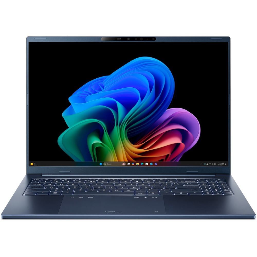 Laptop ACER Swift Go 16 AI OLED SFG16-A71-R8WW, AMD Ryzen AI 7 445 pana la 4.6GHz, 16" WUXGA, 16GB, SSD 1TB, AMD Radeon 840M Graphics, Windows 11 Home, Steam Blue