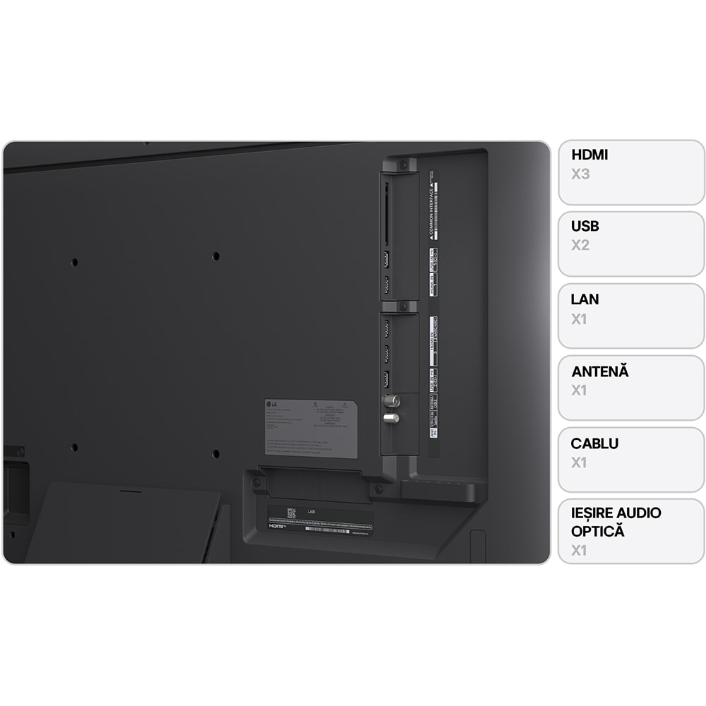 Televizor QNED Evo MiniLED Smart LG 43QNED86A3C, Ultra HD 4K, HDR, 108cm