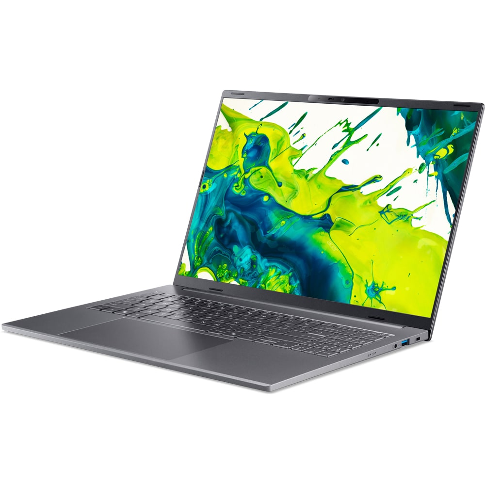 Laptop ACER Aspire 16 AI A16-I71M-76CY, Intel Core Ultra 7 355 pana la 4.7GHz, 16" WUXGA, 16GB, SSD 512GB, Intel Graphics, Windows 11 Home, Steel Gray