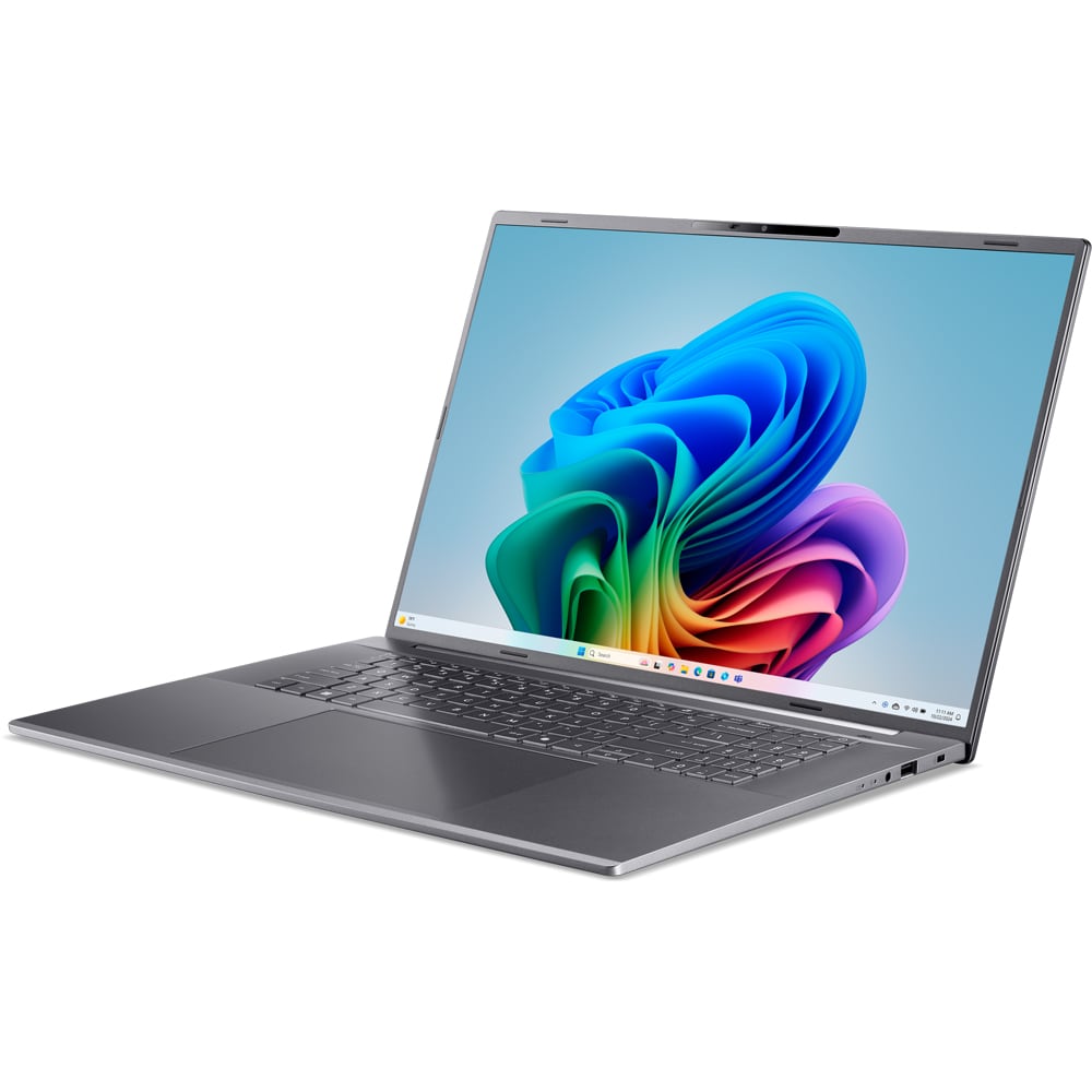 Laptop ACER Aspire 18 AI A18-I71M-750F, Intel Core Ultra 7 355 pana la 4.7GHz, 16" WUXGA, 16GB, SSD 512GB, Intel Graphics, Windows 11 Home, Steel Gray