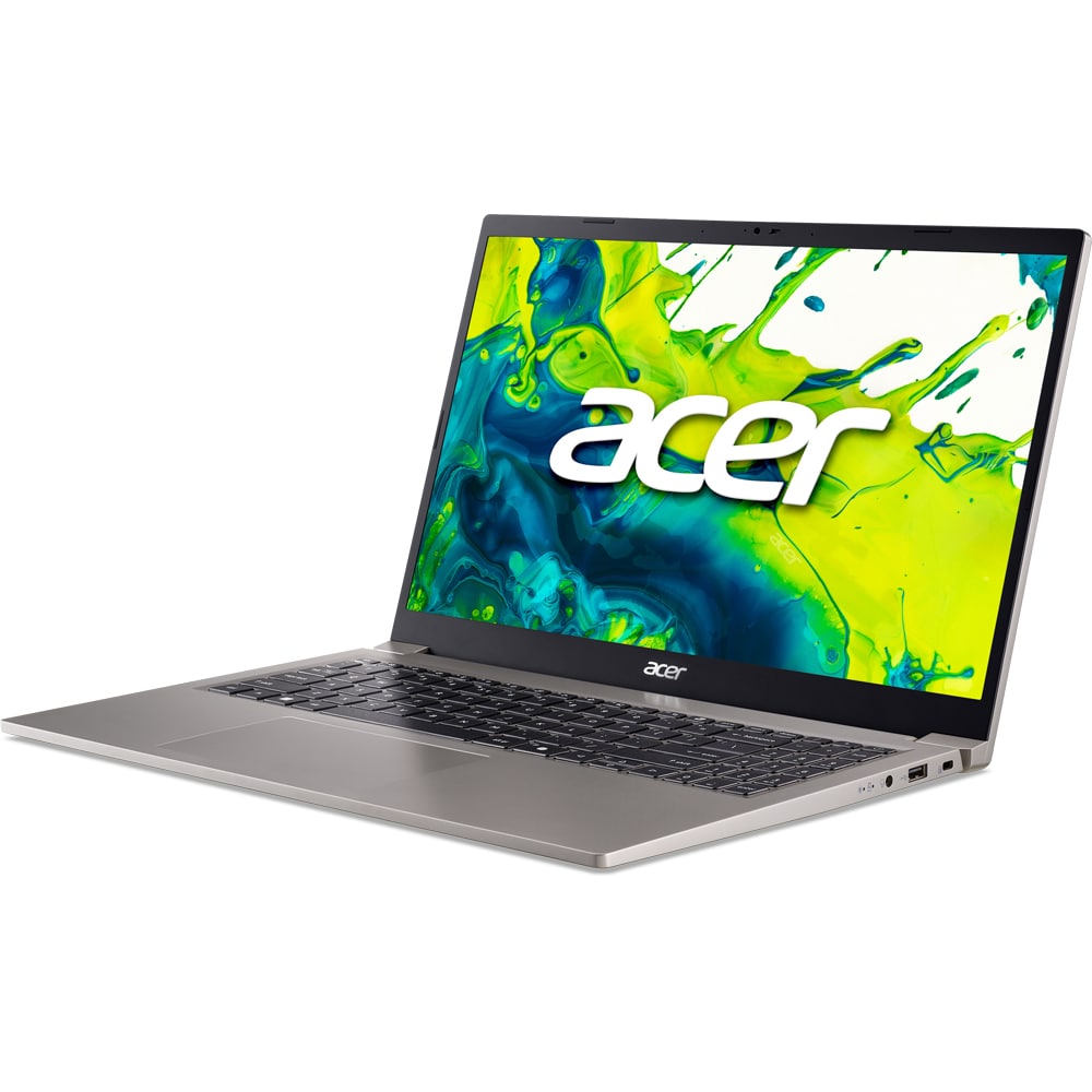 Laptop ACER Aspire Lite 15 AL15-33P-37W4, Intel Core 3 N355 pana la 4.3GHz, 15.6" Full HD, 8GB, SSD 512GB, Intel Graphic, Free Dos, Natural Titanium