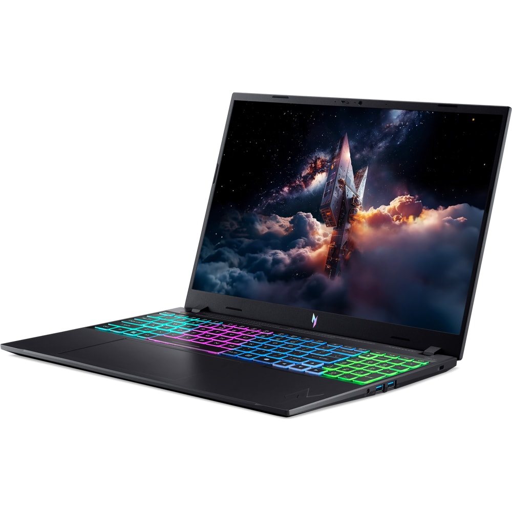 Laptop Gaming ACER Nitro V 16 ANV16-I31-54C9, Intel Core 5 210H pana la 4.8GHz, 16" WUXGA, 16GB, SSD 512GB, NVIDIA GeForce RTX 5050 8GB, Free DOS, Obsidian Black