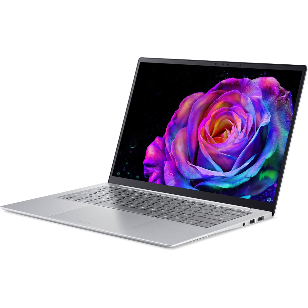 Laptop ACER Swift Edge 14 AI OLED SFE14-I51-75CS, Intel Core Ultra 7 355 pana la 4.7GHz, 14" 2.8K, 16GB, SSD 512GB, Intel Graphics, Windows 11 Home, Calcite White