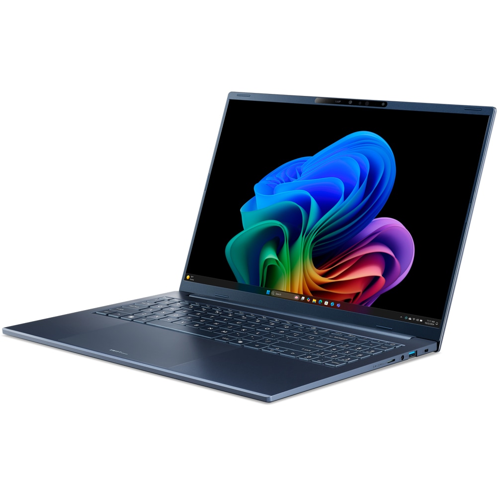 Laptop ACER Swift Go 16 AI OLED SFG16-A71-R8WW, AMD Ryzen AI 7 445 pana la 4.6GHz, 16" WUXGA, 16GB, SSD 1TB, AMD Radeon 840M Graphics, Windows 11 Home, Steam Blue