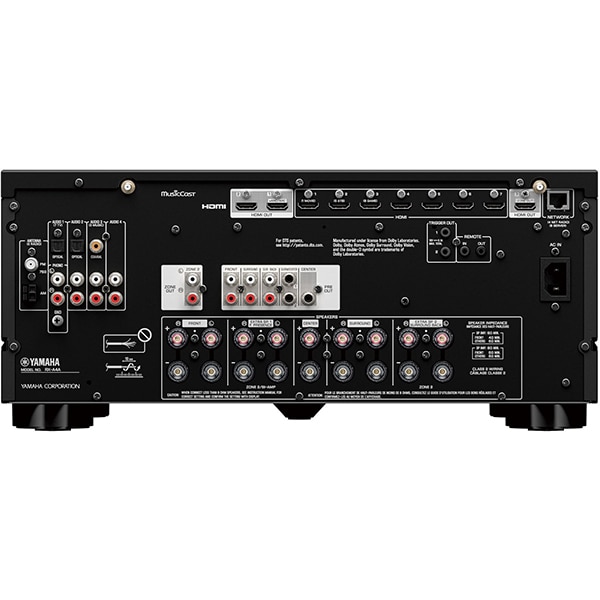 Receiver AV YAMAHA RX-A4A, 165W, AccuEQ, Dolby Atmos, DTS:X, negru
