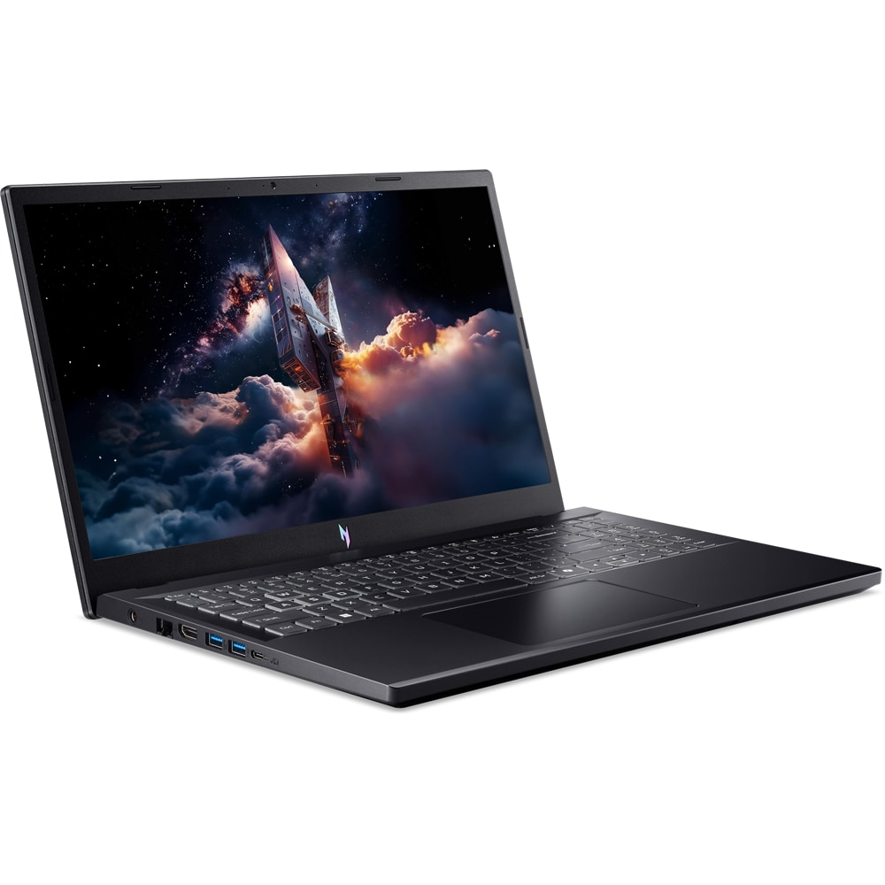 Laptop Gaming ACER Nitro V 15 ANV15-A31-R4AC, AMD Ryzen 5 150 pana la 4.55GHz, 15.6" FHD, 16GB, SSD 512GB, NVIDIA GeForce RTX 5050 8GB, Free DOS, negru