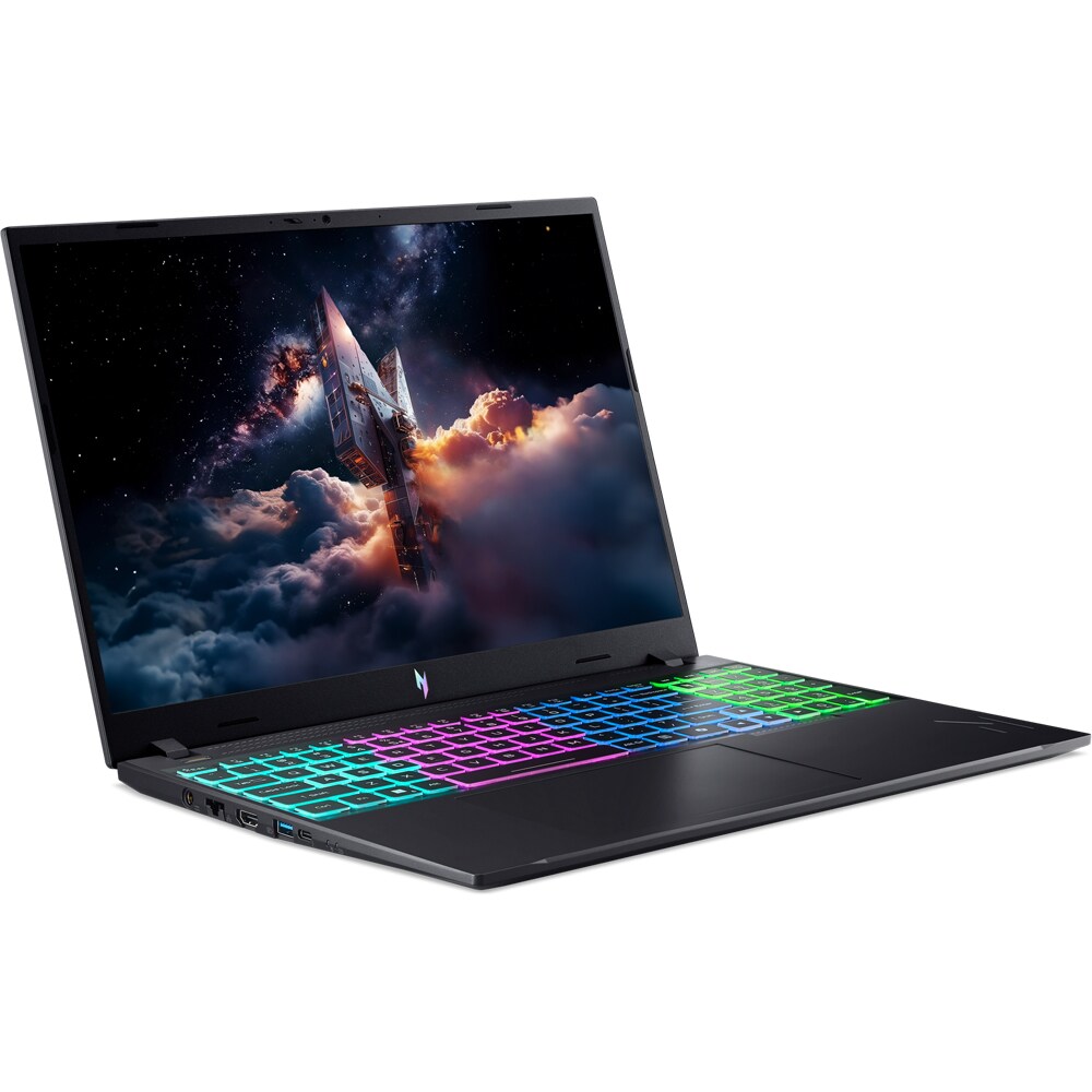 Laptop Gaming ACER Nitro V 16 ANV16-I31-54C9, Intel Core 5 210H pana la 4.8GHz, 16" WUXGA, 16GB, SSD 512GB, NVIDIA GeForce RTX 5050 8GB, Free DOS, Obsidian Black