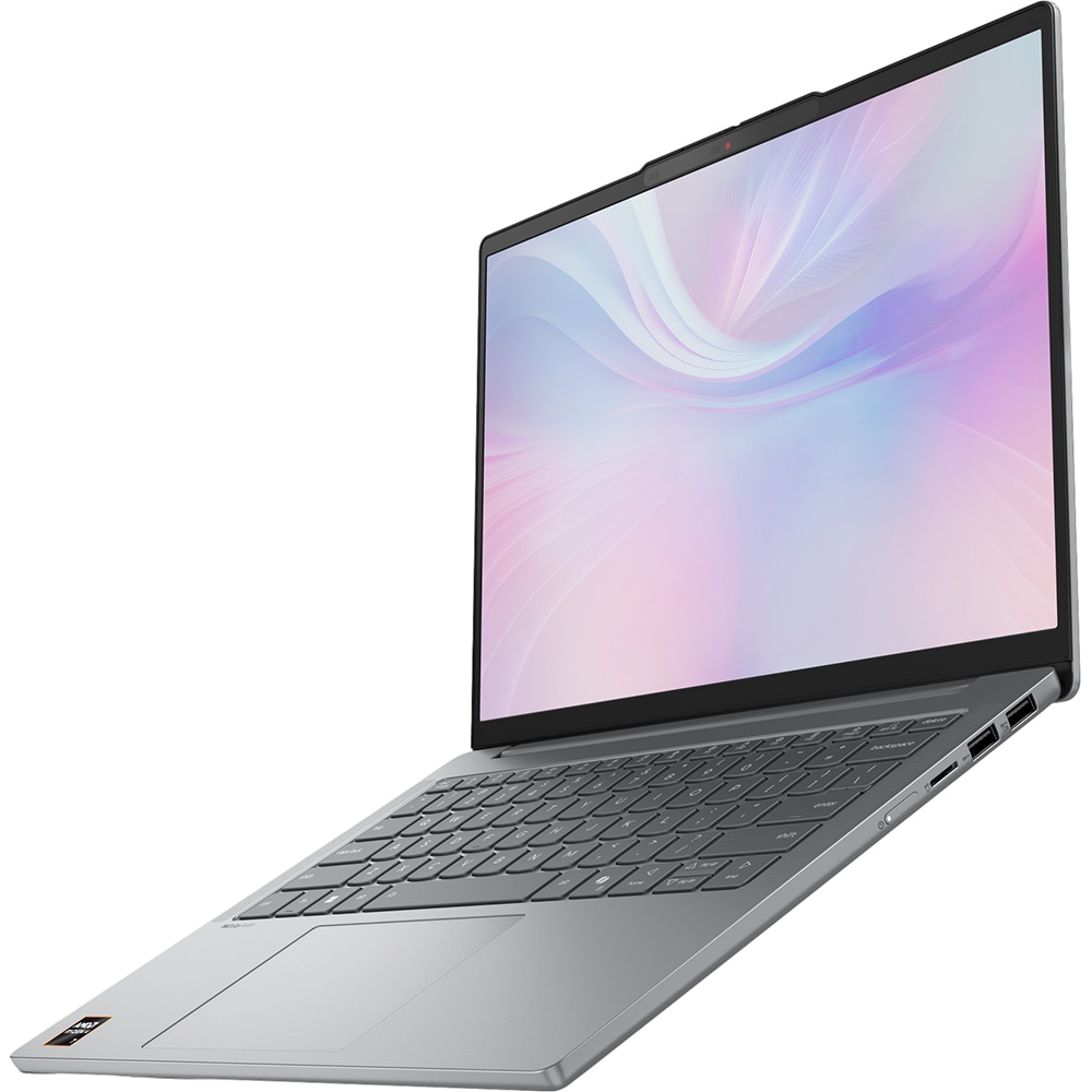 Laptop LENOVO IdeaPad Slim 5 14IMH10, Intel Core Ultra 5 135H pana la 4.6GHz, 14" WUXGA, 16GB, SSD 512GB, Intel Arc Graphics, Free Dos, Luna Grey