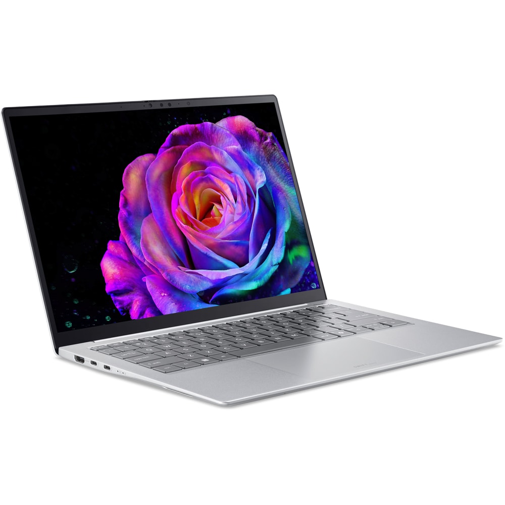 Laptop ACER Swift Edge 14 AI OLED SFE14-I51-75CS, Intel Core Ultra 7 355 pana la 4.7GHz, 14" 2.8K, 16GB, SSD 512GB, Intel Graphics, Windows 11 Home, Calcite White