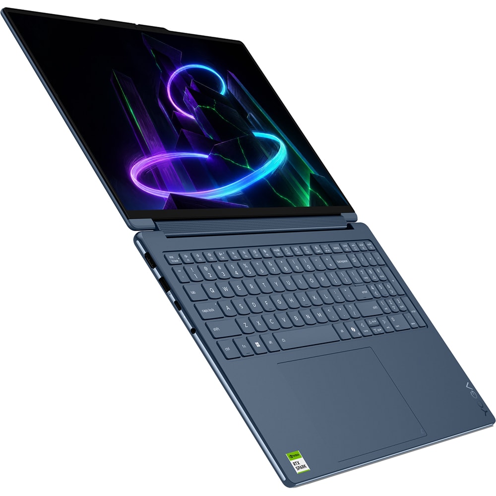 Laptop 2 in 1 LENOVO Yoga 9 16N1X11, NVIDIA RTX Spark pana la 4GHz, 16" 2.8K Touch OLED, 64GB, SSD 1TB, NVIDIA Blackwell RTX 6144-core GPU, Windows 11 Pro, Cosmic bleu