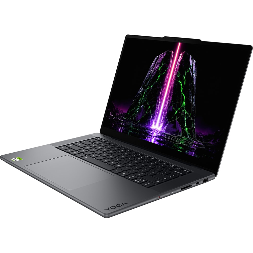 Laptop LENOVO Yoga Pro 9 15N1X11, NVIDIA RTX Spark pana la 4GHz, 15.3" WQXGA OLED, 128GB, SSD 2TB, NVIDIA Blackwell RTX 6144-core GPU, Windows 11 Pro, Thunder grey