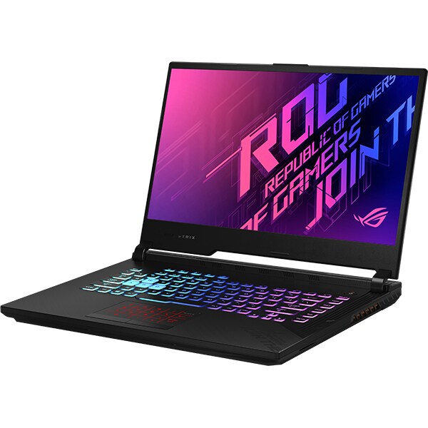 Laptop Gaming ASUS ROG Strix G15 G512LV-HN033, Intel Core i7-10750H pana la 5GHz, 15.6" Full HD, 16GB, SSD 512GB, NVIDIA GeForce RTX 2060 6GB, Free DOS, negru